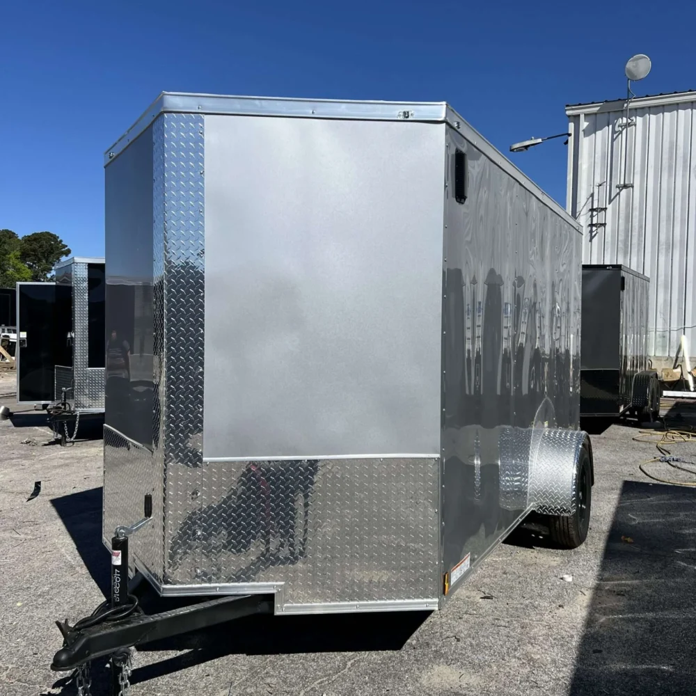 Hook and Line Cargo 6×12 Silver Frost Single Axle Trailer